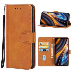 For Xiaomi Poco X4 GT Leather Phone Case(Brown)