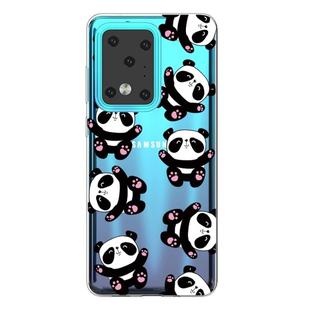 For Galaxy S20 Ultra Lucency Painted TPU Protective Case(Panda)