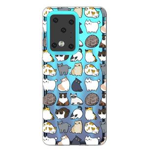 For Galaxy S20 Ultra Lucency Painted TPU Protective Case(Cats)