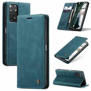 For Xiaomi Redmi Note 11 4G/Note 11S Global CaseMe 013 Multifunctional Horizontal Flip Leather Phone Case(Blue)