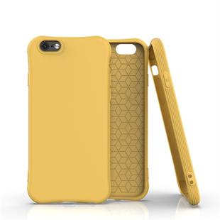 For iPhone 6s / 6 Solid Color TPU Slim Shockproof Protective Case(Yellow)