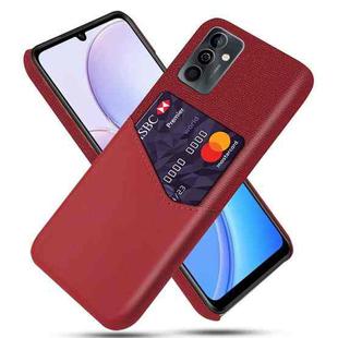 For Huawei Maimang 11 Cloth Texture Card Slot PC Leather Phone Case(Red)