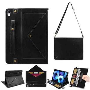 Envelope Solid Color Leather Tablet Case For iPad Air 2022 / 2020(Black)