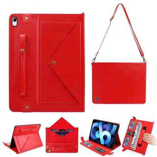 Envelope Solid Color Leather Tablet Case For iPad Air 2022 / 2020(Red)