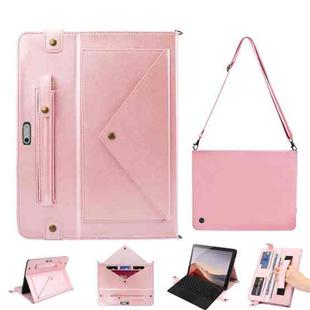 For Microsoft Surface Pro 8 Envelope Solid Color Leather Tablet Case(Rose Gold)