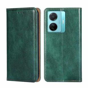 For vivo S15e 5G / T1 Snapdragon 778G Gloss Oil Solid Color Magnetic Leather Phone Case(Green)