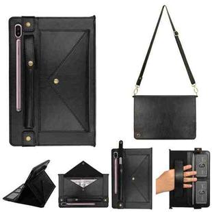 For Samsung Galaxy Tab S6 T860/T865 Envelope Solid Color Leather Tablet Case(Black)