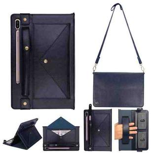 For Samsung Galaxy Tab S6 T860/T865 Envelope Solid Color Leather Tablet Case(Blue)