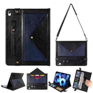 Envelope Color Matching Leather Tablet Case For iPad mini 6(Black Blue)