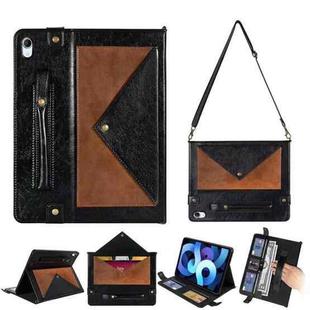 Envelope Color Matching Leather Tablet Case For iPad mini 6(Black Brown)
