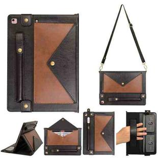 Envelope Color Matching Leather Tablet Case For iPad 10.2 2021/2020/2019 / Pro 10.5 2019(Black Brown)