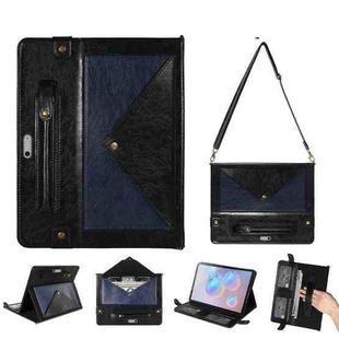 For Microsoft Surface Go 1 / 2 / 3 Envelope Color Matching Leather Tablet Case(Black Blue)
