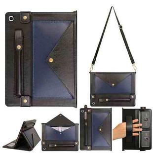 For Samsung Galaxy Tab S5e T720 Envelope Color Matching Leather Tablet Case(Black Blue)