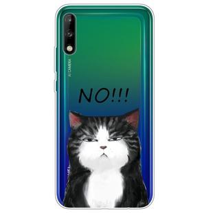 For Huawei Enjoy 10 Lucency Painted TPU Protective Case(Cat)