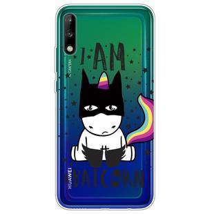 For Huawei Enjoy 10 Lucency Painted TPU Protective Case(Batman)