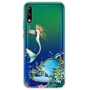 For Huawei Enjoy 10 Lucency Painted TPU Protective Case(Mermaid)
