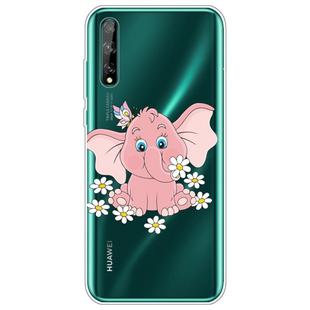 For Huawei Enjoy 10s Lucency Painted TPU Protective Case(Elephant)