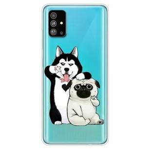For Galaxy S20+ Lucency Painted TPU Protective Case(Dog)