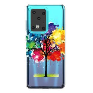For Galaxy S20 Ultra Lucency Painted TPU Protective Case(Tree)