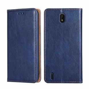 For Nokia C01 Plus / C1 2nd Edition Gloss Oil Solid Color Magnetic Leather Phone Case(Blue)
