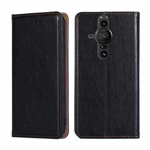 For Sony Xperia Pro-I Gloss Oil Solid Color Magnetic Leather Phone Case(Black)