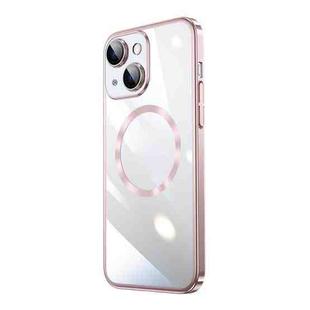 For iPhone 12 Magsafe Magnetic Electroplated PC Phone Case(Pink)