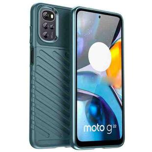 For Motorola Moto E32s Thunderbolt Shockproof TPU Protective Soft Phone Case(Green)