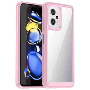 For Xiaomi K50i Colorful Series Acrylic + TPU Phone Case(Pink)