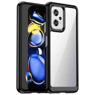 For Xiaomi K50i Colorful Series Acrylic + TPU Phone Case(Black)