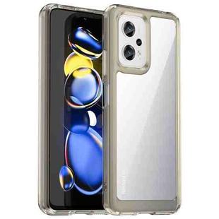 For Xiaomi K50i Colorful Series Acrylic + TPU Phone Case(Transparent Grey)