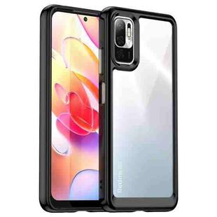 For Xiaomi Redmi Note 10 5G Colorful Series Acrylic + TPU Phone Case(Black)