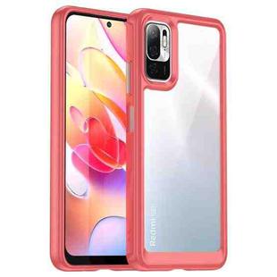 For Xiaomi Redmi Note 10 5G Colorful Series Acrylic + TPU Phone Case(Red)