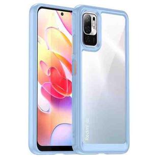 For Xiaomi Redmi Note 10 5G Colorful Series Acrylic + TPU Phone Case(Blue)