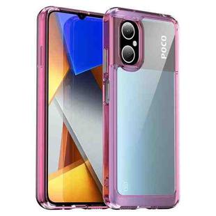 For Xiaomi Redmi Note 10T 5G Colorful Series Acrylic + TPU Phone Case(Transparent Pink)