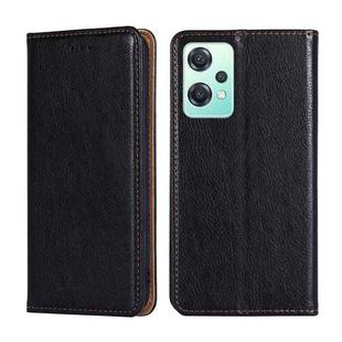 For OnePlus Nord CE 2 Lite 5G Gloss Oil Solid Color Magnetic Leather Phone Case(Black)