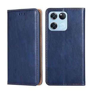 For OnePlus Ace Racing Gloss Oil Solid Color Magnetic Leather Phone Case(Blue)