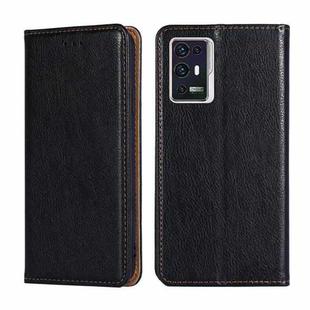 For ZTE Axon 30 Pro 5G Gloss Oil Solid Color Magnetic Leather Phone Case(Black)