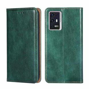 For ZTE Axon 30 Pro 5G Gloss Oil Solid Color Magnetic Leather Phone Case(Green)