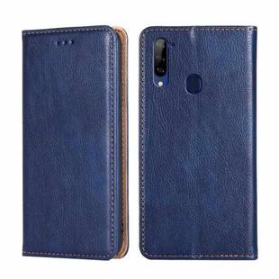 For ZTE Libero 5G Gloss Oil Solid Color Magnetic Leather Phone Case(Blue)