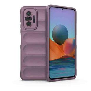 For Xiaomi Redmi Note 10 Pro 4G Magic Shield TPU + Flannel Phone Case(Purple)