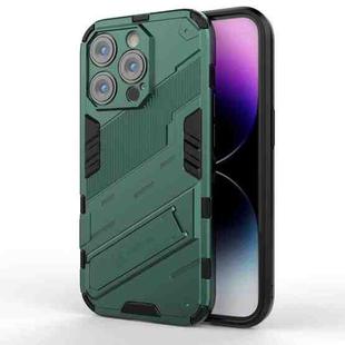 For iPhone 14 Pro Punk Armor 2 in 1 PC + TPU Phone Case(Green)