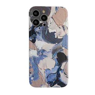 Art Plaster Painting Phone Case For iPhone 11(Dark Color)