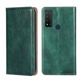 For TCL 20 R 5G / Bremen / 20 AX 5G Gloss Oil Solid Color Magnetic Leather Phone Case(Green)