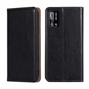 For DOOGEE N40 Pro Gloss Oil Solid Color Magnetic Leather Phone Case(Black)