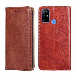 For DOOGEE X96 Pro Gloss Oil Solid Color Magnetic Leather Phone Case(Brown)
