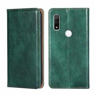 For Fujitsu Arrows WE F-51B Gloss Oil Solid Color Magnetic Leather Phone Case(Green)