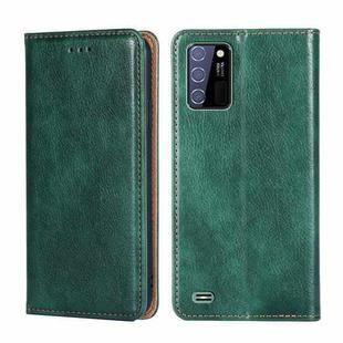 For Oukitel C25 Gloss Oil Solid Color Magnetic Leather Phone Case(Green)