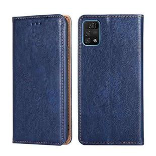 For UMIDIGI A11 Pro Max Gloss Oil Solid Color Magnetic Leather Phone Case(Blue)