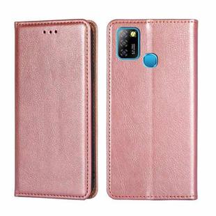 For Infinix Hot 10 Lite / Smart 5 X657 Gloss Oil Solid Color Magnetic Leather Phone Case(Rose Gold)