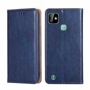 For Infinix Smart HD 2021 X612 Gloss Oil Solid Color Magnetic Leather Phone Case(Blue)